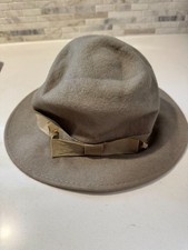 Dorfman Pacific Gray 100 Virgin Wool Hat WPL 807 Classic Fedora Mens Outdoors