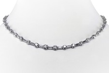 Collier 96 Diamanten ca 6,9 ct F-G/VS-SI 950 Platin IGI Gutachten [BRORS 19110]