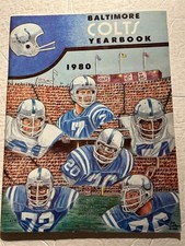 1980 BALTIMORE COLTS Yearbook MEDIA GUIDE Yearbook BERT JONES Mike SIANI Carr