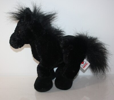 Ganz Black Stallion Plush Stuffed Animal Horse