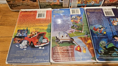 Disney Animation 9 VHS Lot Clamshell Untested See Description - Foto 9 di 17