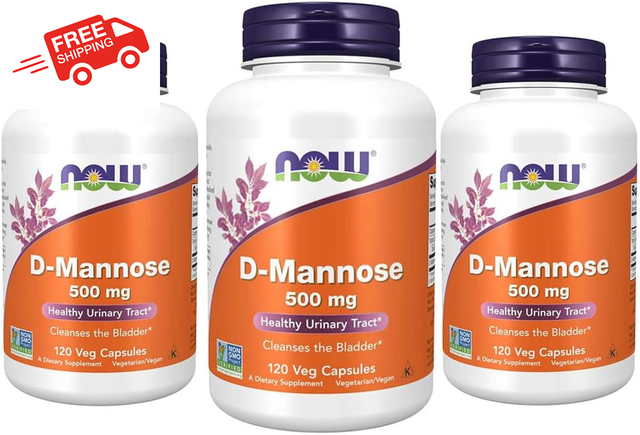 Foods D-Mannose Healthy Urinary Tract 500 Mg 120 Veg Capsules (Pack of 3) Foods D-Mannose Healthy Urinary Tract 500 Mg 120 Veg Capsules (Pack of 3)