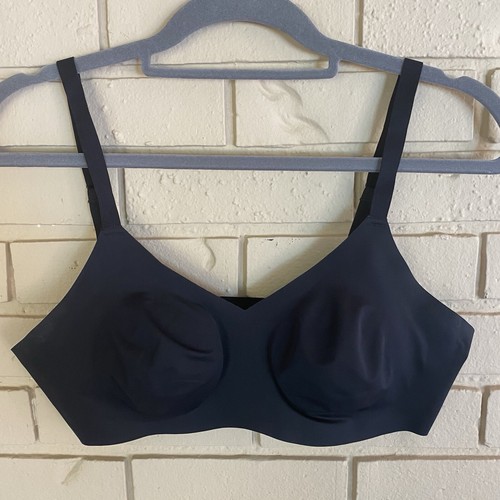 Knix Padded V-Neck Evolution Bra, Size 3 Black Comfort Smoothing