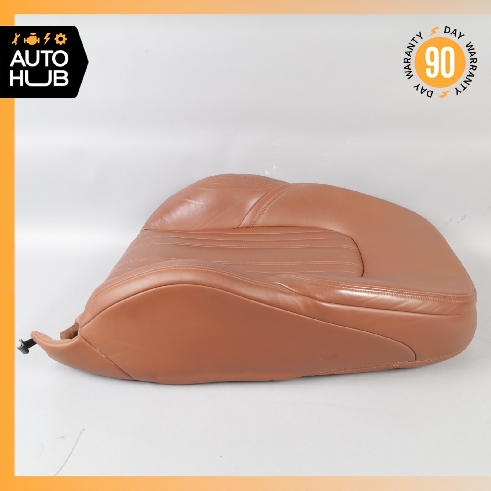 14-17 Maserati Ghibli M157 Front Right Top Upper Seat Cushion Brown OEM 51k