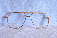 vintage eyeglass frame front gold aviator producer type 5-3/4