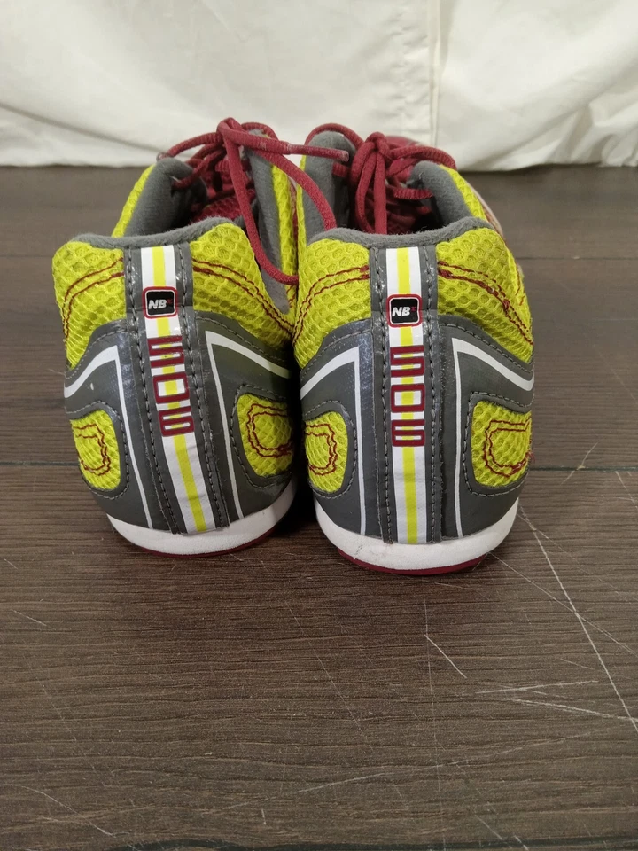 New Balance  506 Red And Yellow Sz 10 Track and Field Sprinter Shoes Pre Owned - Image 4 of 4