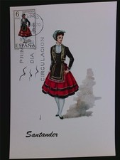 SPAIN MK 1970 COSTUME SANTANDER COSTUMES MAXIMUM CARD MAXIMUM CARD MC c5571