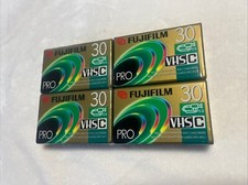 4 Fujifilm VHS-C Pro TC30 Camcorder Videocassette NEW SEALED