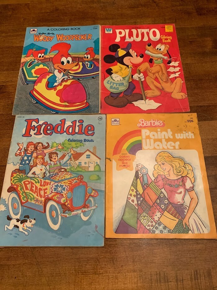 Vintage Lot of Coloring Books eBay