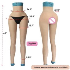 Pantalones travesti de silicona MTF trans género vagina falsa modeladora de cadera