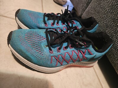 NIKE AIR ZOOM PEGASUS BLUE RUNNING SNEAKERS WOMENS SHOE SZ 9.5