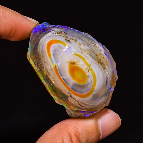 Lot De 3 Opales De Feu Naturelles éthiopiennes - Pierres Précieuses Rondes, Translucides, 230 Ct
