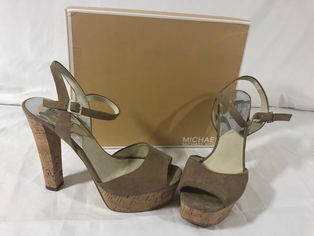 Authentic Michael Kors Women s Shoes Sandals High Heels Beige