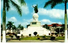 Statue of Vasco Nunez de Balboa, Discovered Pacific Ocean, Panama Postcard