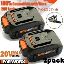 2pack For WORX 20V MAX Extend Lithium Battery 20 Volt WA3520 WA3525 WA3575 WG155