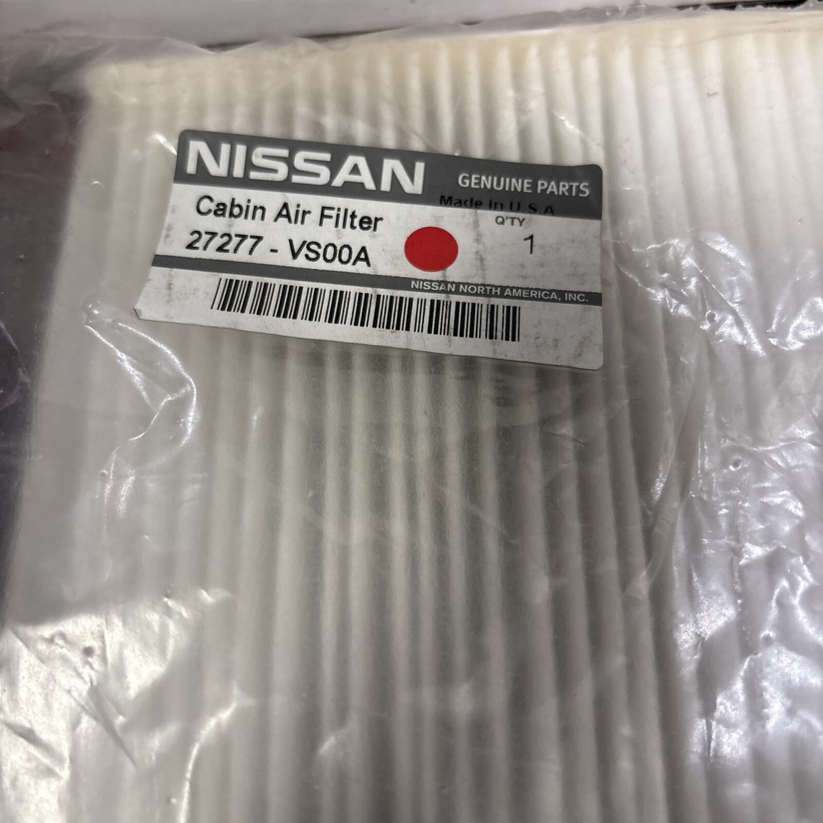 Nissan Genuıne 27277-VS00A Cabin Air Filter 07-13 | eBay