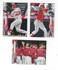 MIKE TROUT / SHOHEI OTANI 2020 TOPPS (3) CARD LOT #' 1, 19, 125 ANGELS