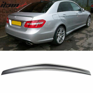 Fits 10-16 Mercedes Benz W212 A Style Rear Trunk ABS Spoiler Wing Lip Unpainted