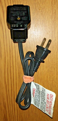 Genuine Presto 09982 Magnetic Power Cord for Presto Deep Fryer 15A 120V