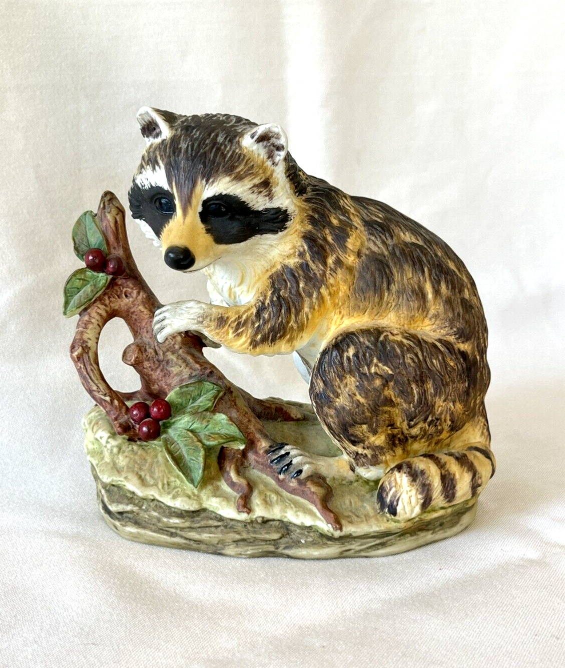 Vintage Lefton China Hand Painted Porcelain Racoon Figurine KW4752 Japan