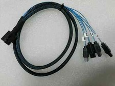 NEW SFF-8643 TO 4SATA to 4 SATA 12 GB/s cable 1M for RAID CARD