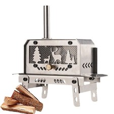 Camping Wood Stove Portable for Tent Portable Wood Cook Stove Stainless amiable