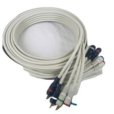 PYTHON Premium Audio Video 5 RCA COMPONENT CABLE 12 FT HDTV Shielded Digital