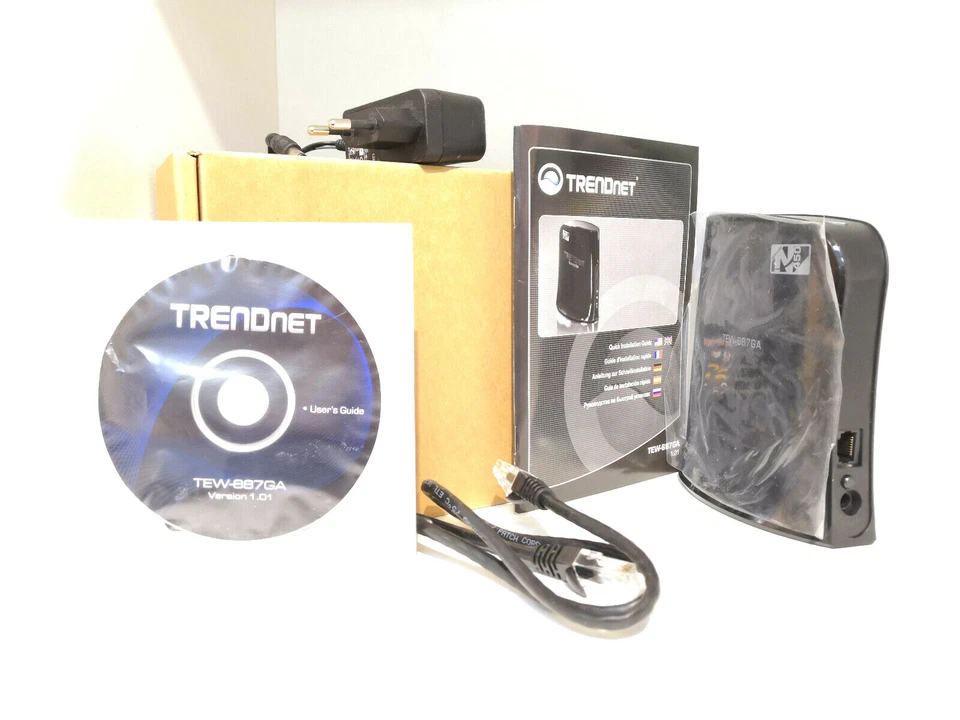 TRENDnet TEW-687GA 450 Mbps 1000 Mbps Funk Router N Gaming Adapter Wireless - Bild 2 von 4