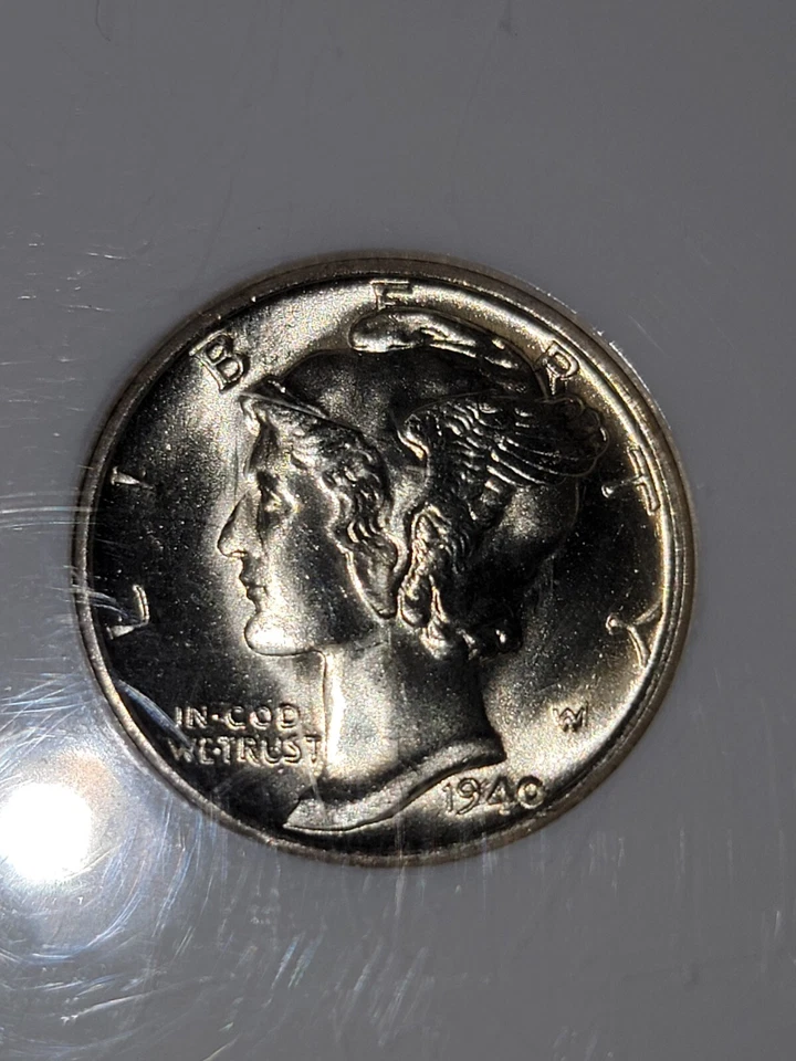 1940 S Mercury Dime MS67 NGC ANA Lustrous (near full bands) Beautiful Example - Image 4 of 4