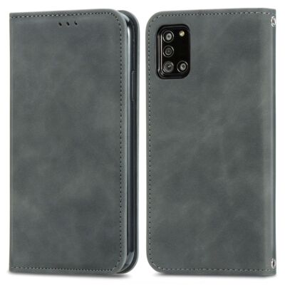 Handyhülle Schutz Case für Samsung Galaxy A32 5G Cover Tasche Etui Bumper Grau