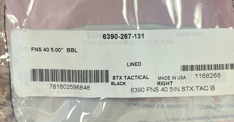 Safariland 6390 ALS Mid-Ride STX Level 1, RH Duty Holster, FN FNS 9mm / 40 cal. - Image 2 of 4