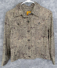 Ruby Rd. Womens Jacket 6 Button Up Front Pock...