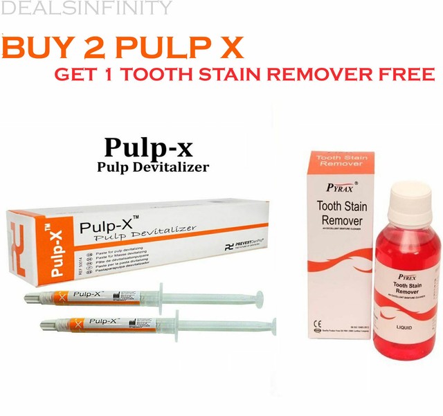 PULPX PULP DEVITALIZER 2 x 3gm + Free Tooth Stain Remover 110 ML eBay