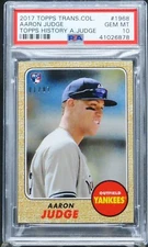 AARON JUDGE 2017 Topps Transcendent VIP Party 1968 ROOKIE 1/87 PSA 10 RC 