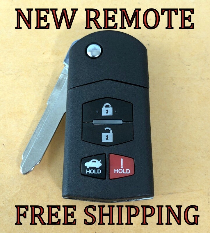 NEW FLIP STYLE KEYLESS REMOTE FOB FOR MAZDA 3 5 6 CX-7 CX-9 BGBX1T478SKE12501