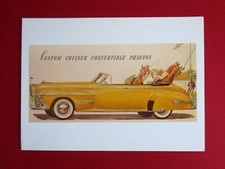 CLASSIC CAR OF THE FIFTIES 6.40" x 4.70" SCARCE  ART CARD 1950 OLSMOBILE CRUISER