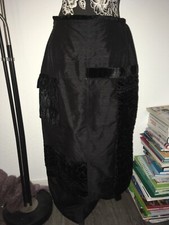 DIETER HEUPEL Gala Rock Lang schwarz aus Seide 40