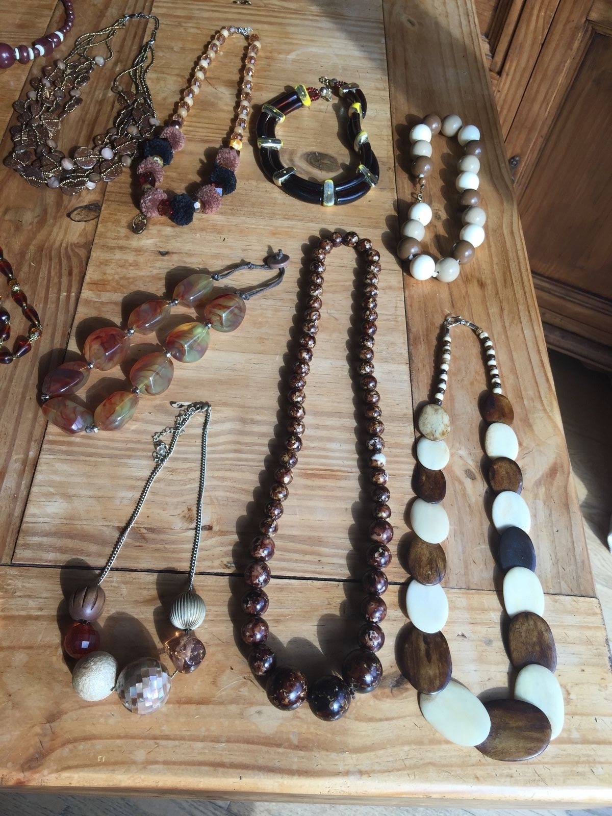 COSTUME Jewellery Job Lot Of 11 Necklaces Chunky Selection Various