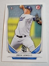 2014 Bowman Draft Baseball #DP64 Zech Lemond San Diego Padres