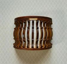 Dollhouse Miniature Balcony Half Round Window or Door Unfinished 1:12 Scale 3"