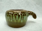Vintage Frankoma Pottery Mayan Aztec 7U Prairie Green Individual Baker Bowl Mug