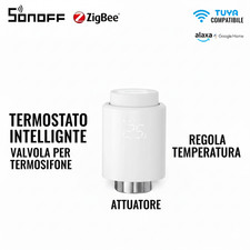 Testina Termostatica Digitale TRV, Valvola controllo termosifoni Smart Alexa-app