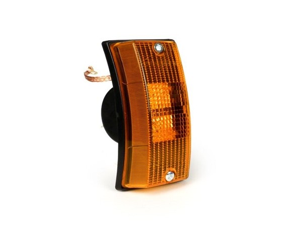Blinker -SIEM- Vespa PX80, PX125, PX150, PX200, T5 125 - GehäUse Schwarz -Orange-image