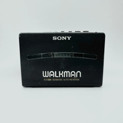 Sony WM-190 Walkman Portable Cassette Player Black Vintage For Parts Not Working