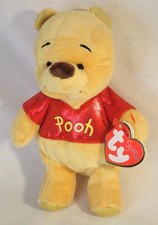 Ty BEANIE BABIES DISNEY WINNIE THE POOH CLASSIC NEW W/ CREASED TAG - RETIRED