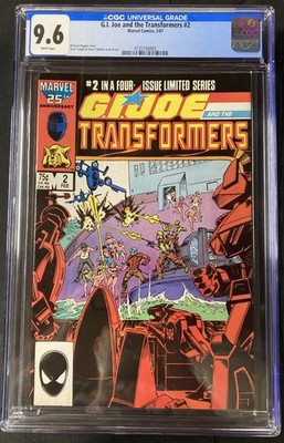 G.I. Joe and the Transformers #2 CGC 9.6 WP Marvel Comics 1987