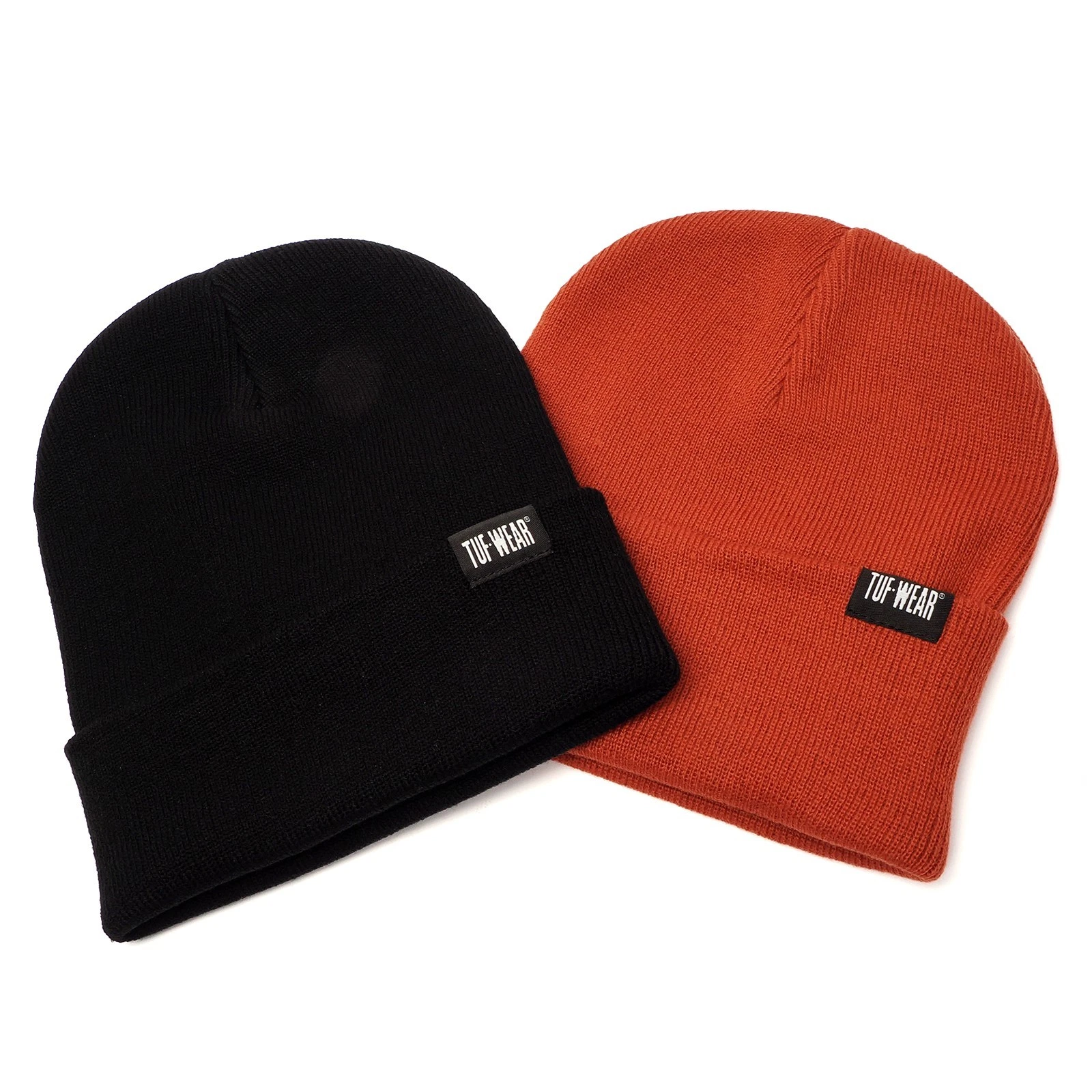Tuf Wear Soft Touch Fabric Utility Beanie Warmth Workwear Cuffed Knit Beanie Hat