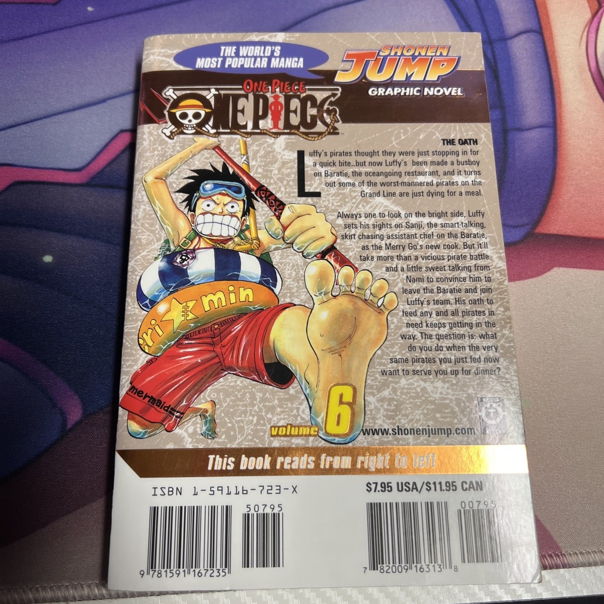 One Piece Vol 6 Gold Foil Cover First Edition Printing Manga