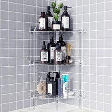 Corner Shower Caddy 3 Tier Acrylic Shower Organizer Corner For Inside Shower Rus