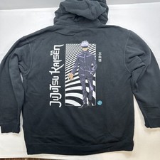 Size XL Men's Episode x Jujutsu Kaisen Black Hoodie Satoru Gojo Graphics
